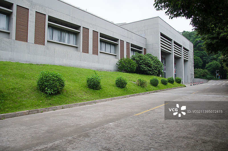 都市现代建筑与道路图片素材