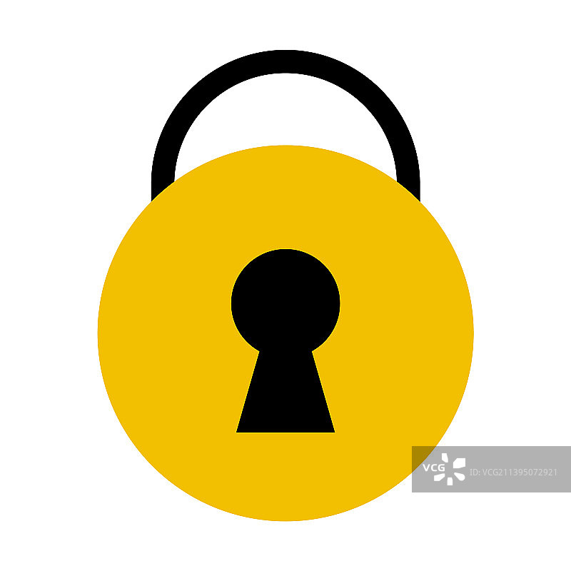 安全圆形锁图标图片素材