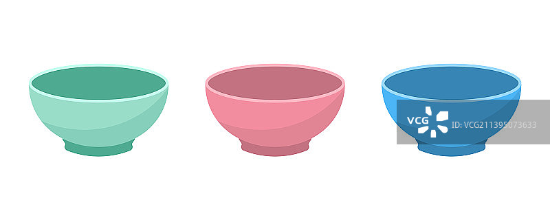 白色背景上的碗图标图片素材