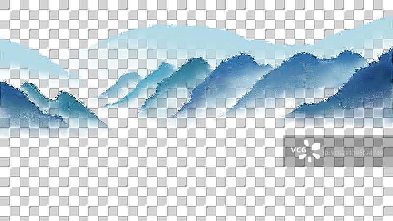 古风山川插画元素图片素材