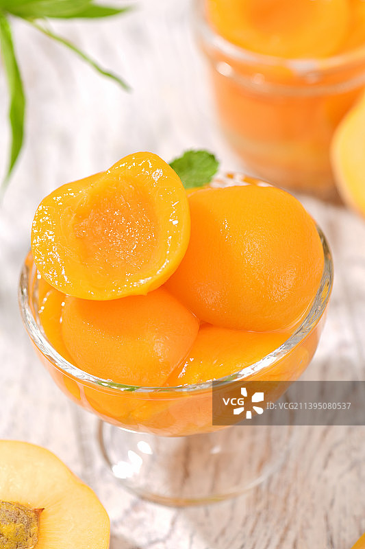 黄桃罐头图片素材