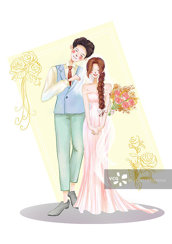 结婚插图图片素材