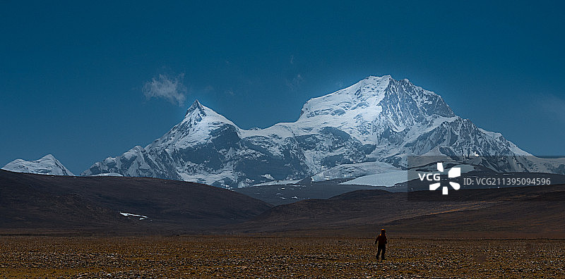 希夏邦马峰图片素材