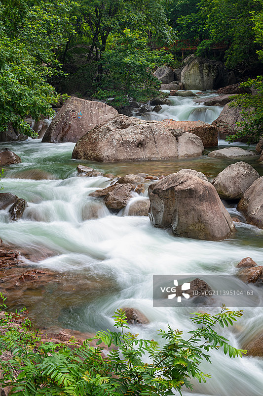 山东青岛崂山北九水图片素材