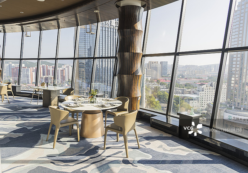 现代豪华餐厅内部图片素材