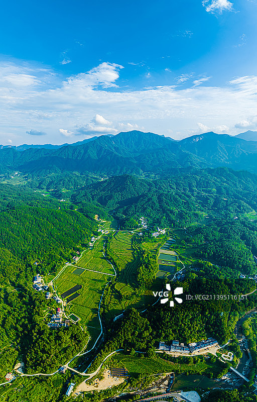 安徽六安金寨县天堂寨镇风光图片素材