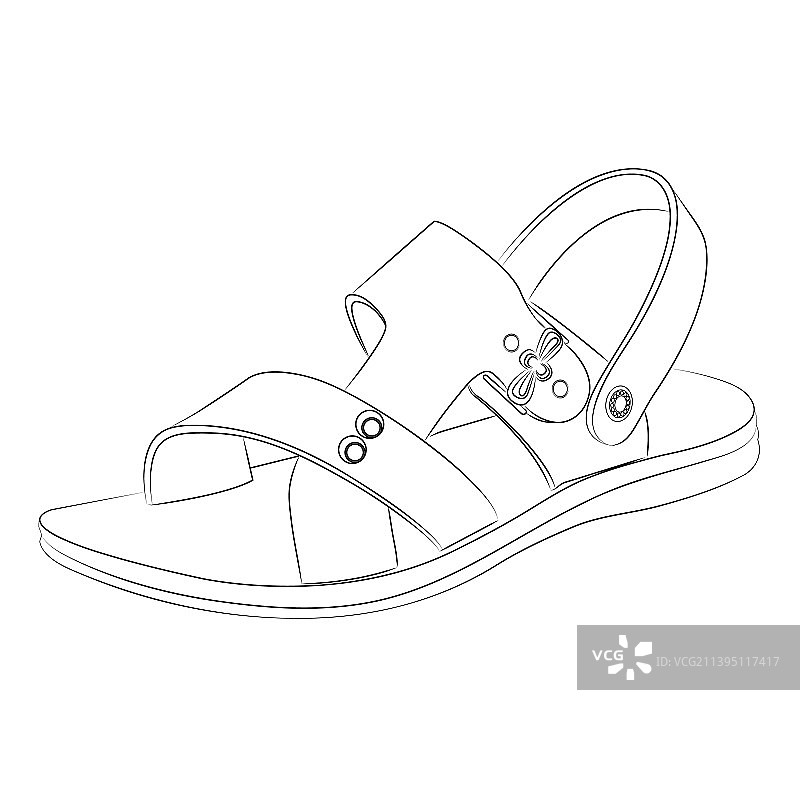 鞋子轮廓设计元素图片素材