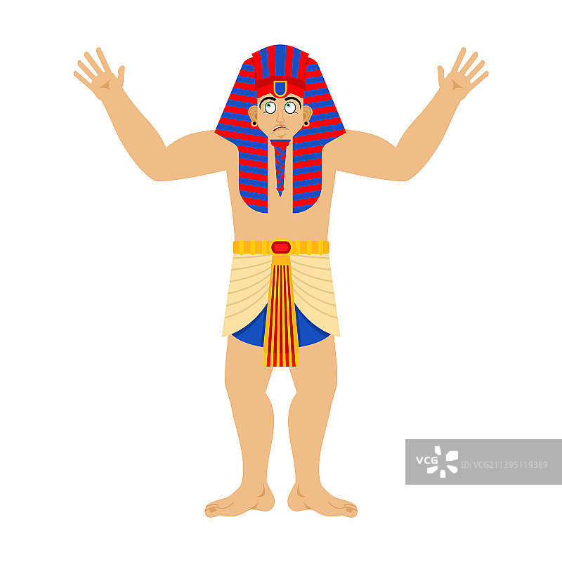 困惑的古埃及法老图片素材