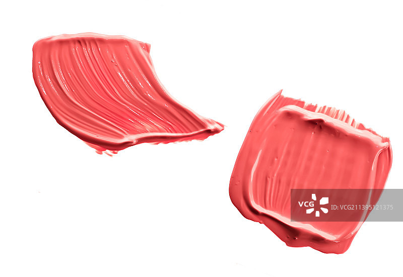 粉色珊瑚美容样品，护肤化妆品图片素材