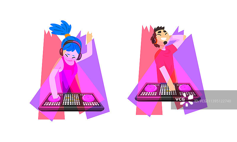 俱乐部DJ播放音乐图片素材