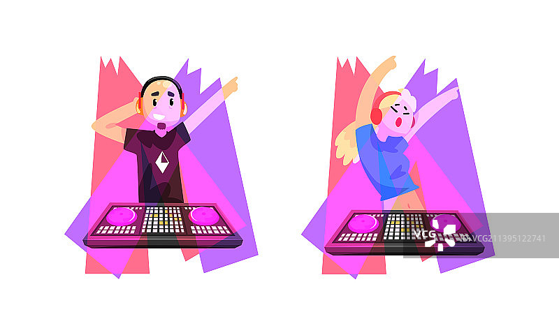 俱乐部DJ播放音乐图片素材