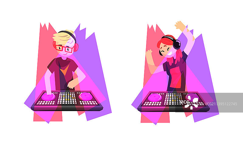 俱乐部DJ播放音乐图片素材