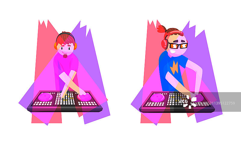 俱乐部DJ播放音乐图片素材