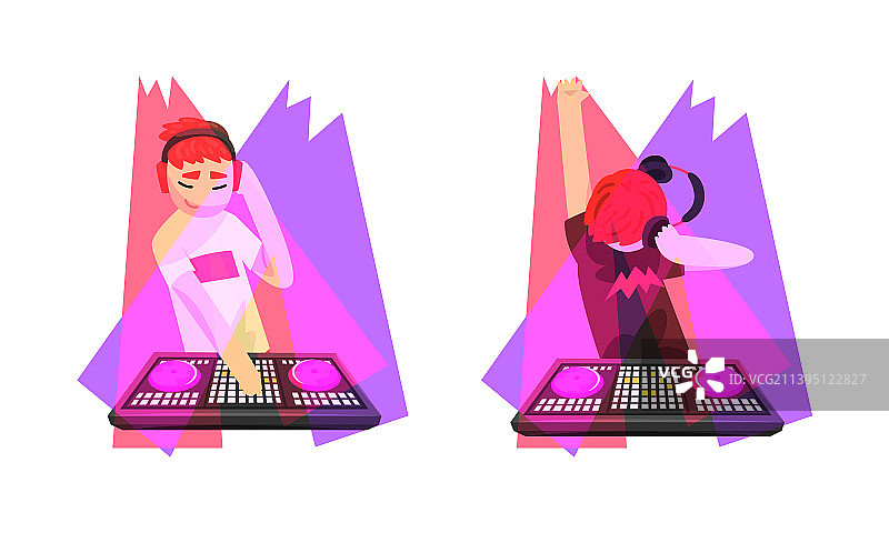 俱乐部DJ播放音乐图片素材