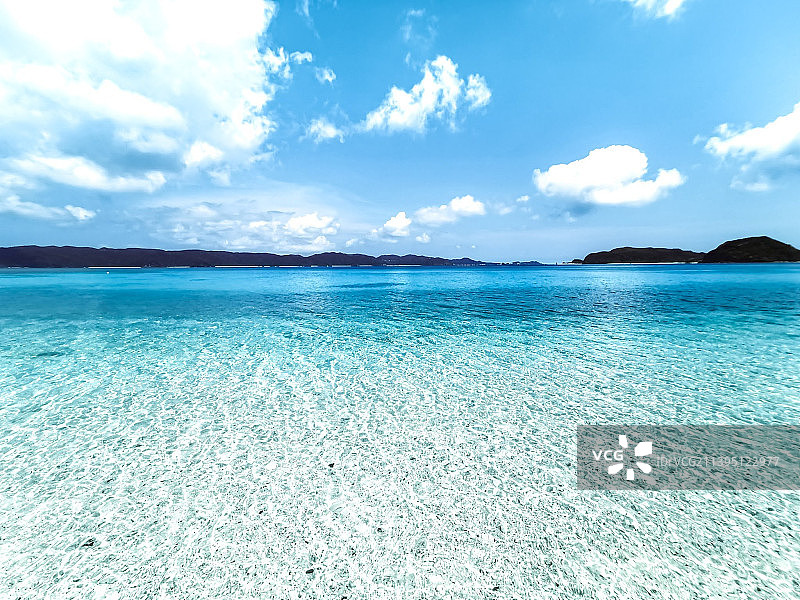 海天相映的美景图片素材