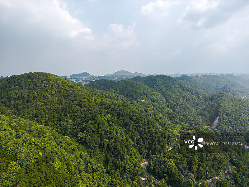 重庆沙坪坝歪咀山航拍图片素材