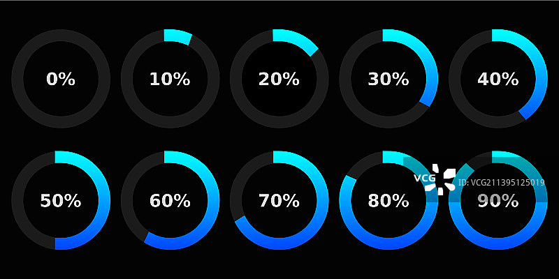 抽象构图加载条元素图标图片素材