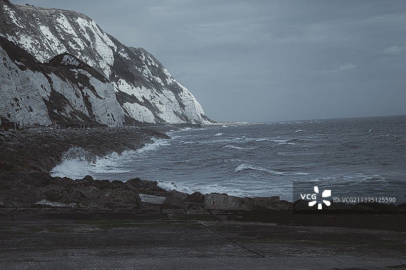 英国福克斯通海景风光图片素材