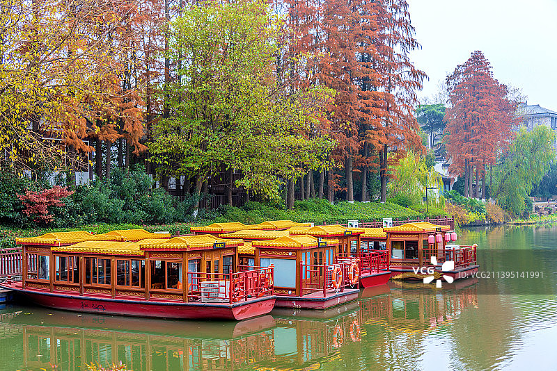 中国江苏南京白鹭洲公园图片素材