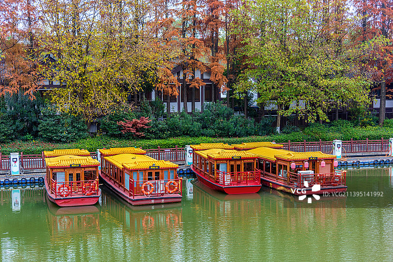 中国江苏南京白鹭洲公园图片素材