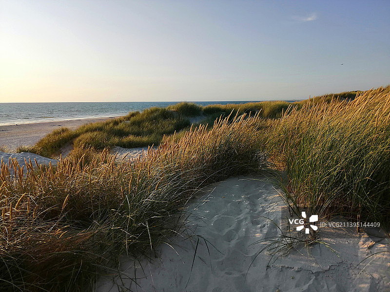 丹麦亨内海滩海景图片素材