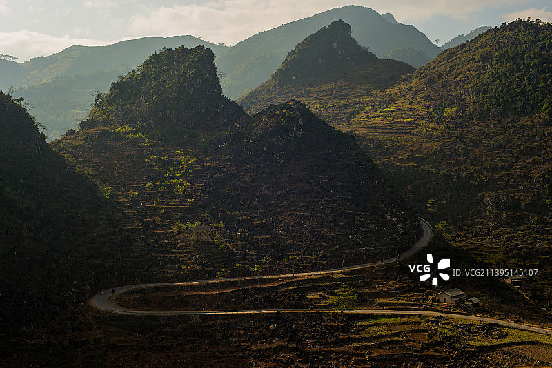 越南河江的壮丽山景图片素材