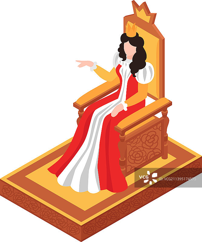 宝座上的女王图片素材