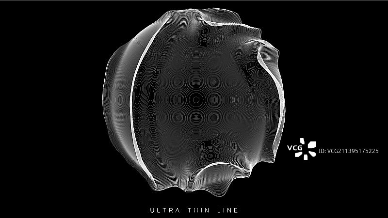 超细线条流体几何动态图片素材