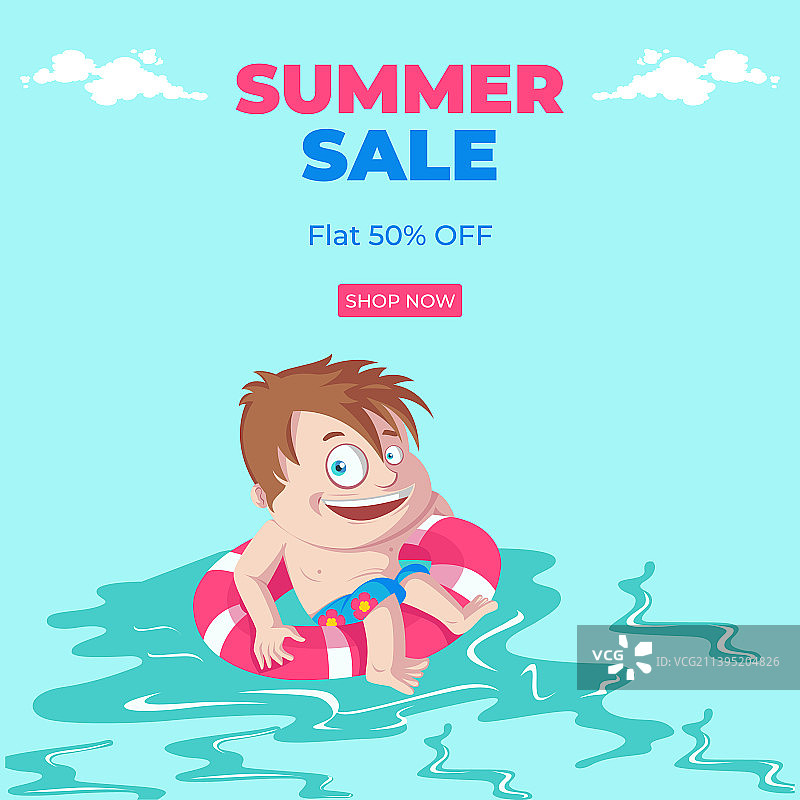 夏季促销banner设计图片素材