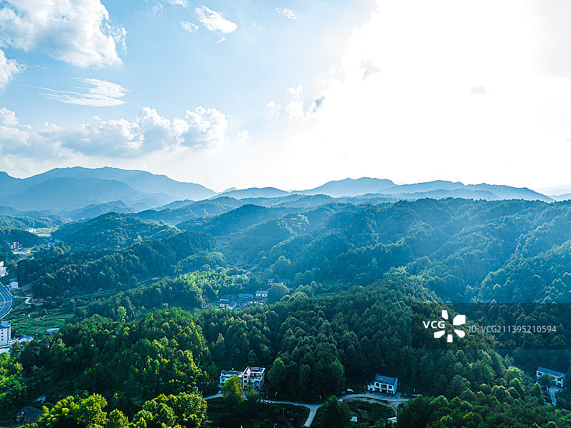 安徽六安金寨县天堂寨镇风光图片素材