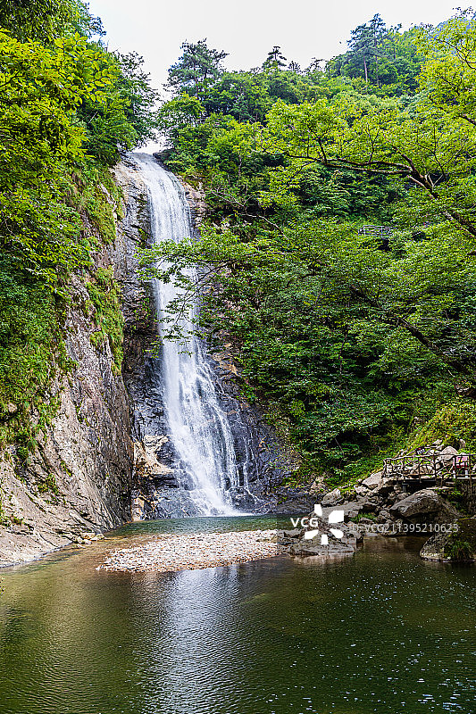 安徽六安金寨县天堂寨景区，九影瀑图片素材
