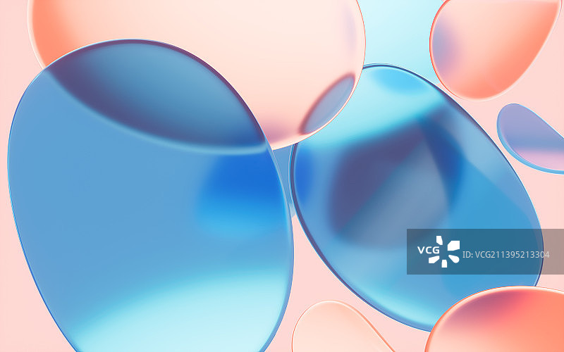 抽象的曲面与线条背景3D渲染图片素材