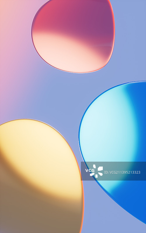 抽象的曲面与线条背景3D渲染图片素材