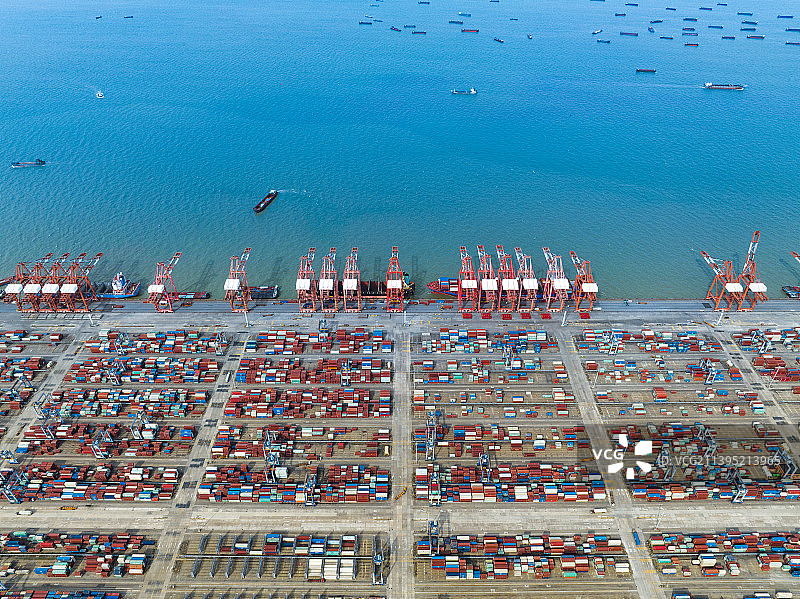 广州南沙广州港 港口 龙穴岛图片素材