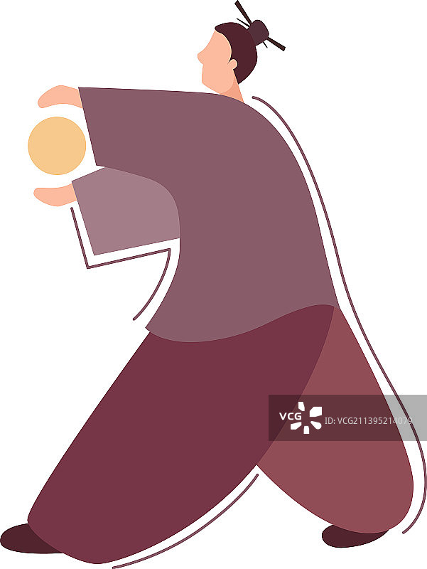 中国气功与太极球图片素材