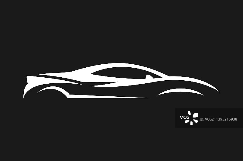 超级跑车线条艺术设计图片素材