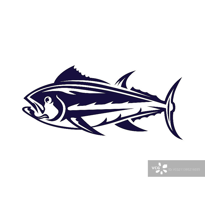 钓金枪鱼渔业Logo图片素材