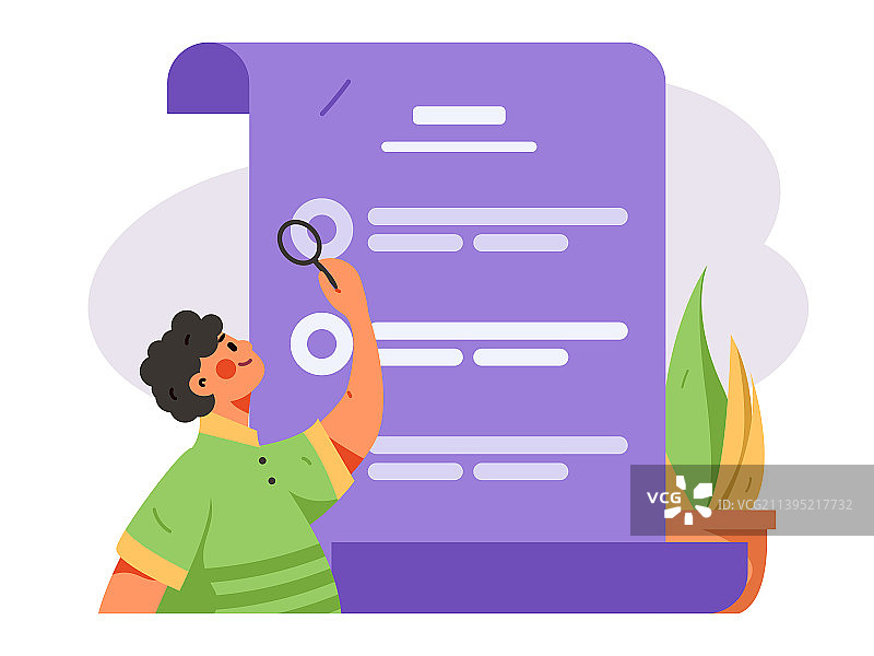 邀请好友进行测评调查扁平矢量概念运营插画图片素材