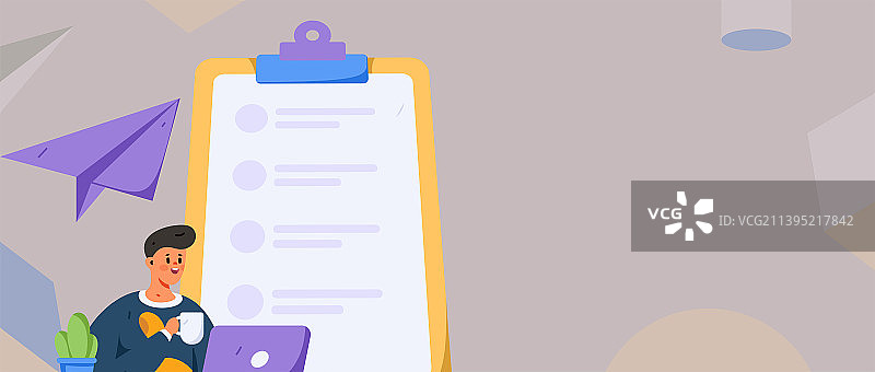 邀请好友进行测评调查扁平矢量概念运营插画图片素材