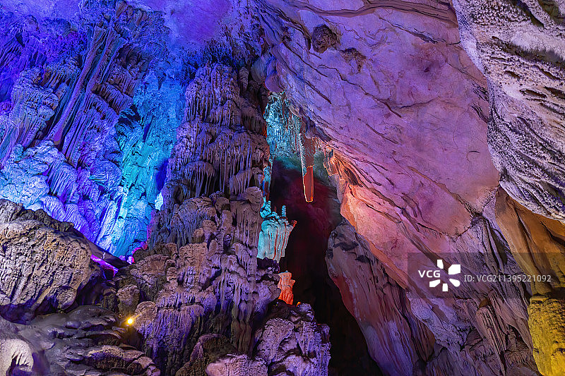 广西桂林芦笛岩图片素材