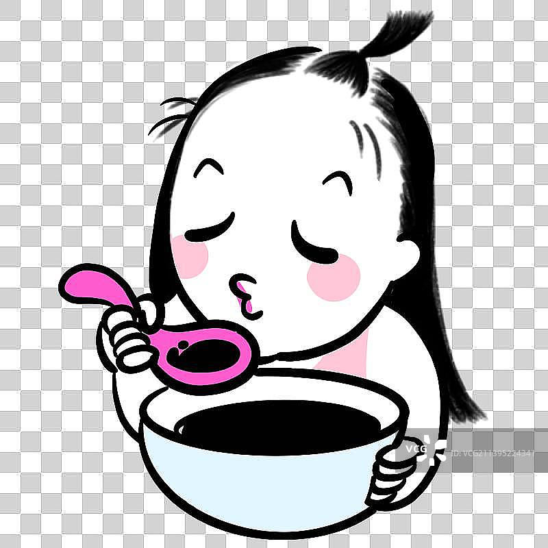 脱发美少女表情包图片素材