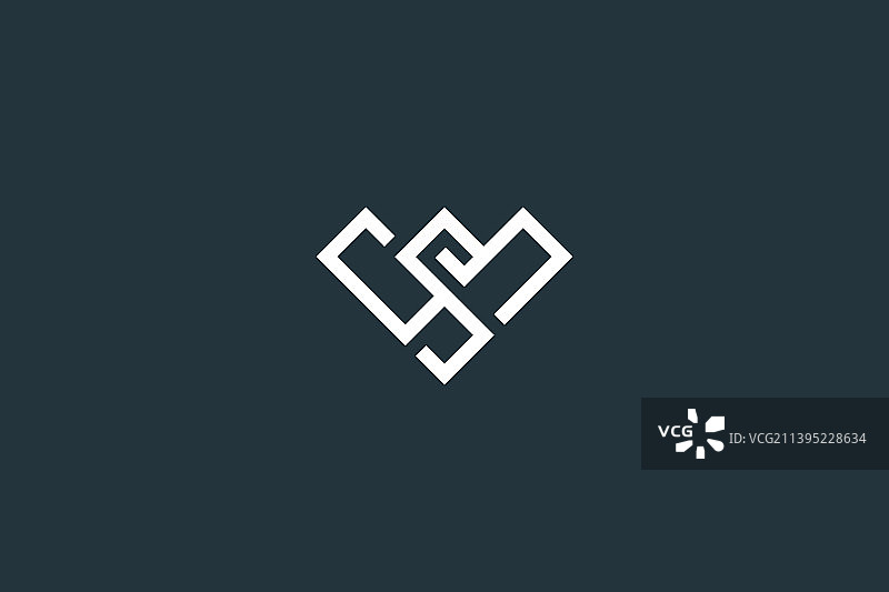字母WS或SW标志设计模板图片素材