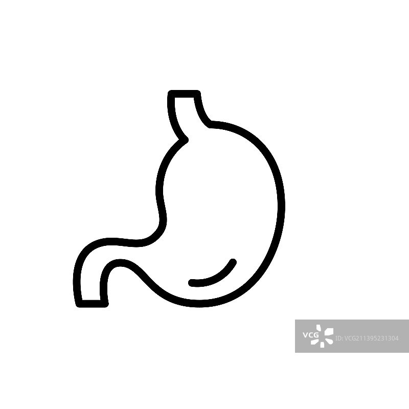 人的胃部图标解剖与健康图片素材