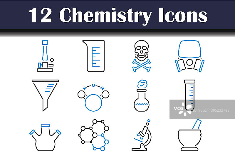 化学图标集图片素材