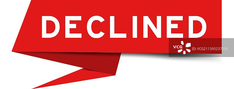 红色“拒绝”文字对话框banner图片素材