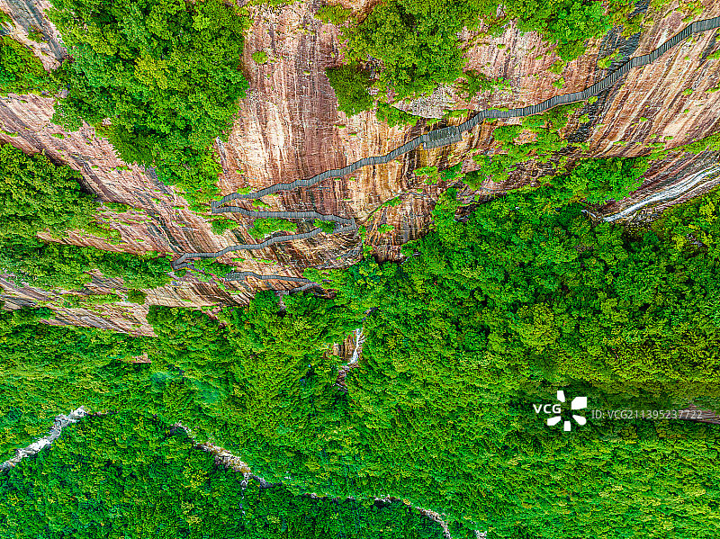 安徽六安天堂寨景区风光，白马大峡谷图片素材