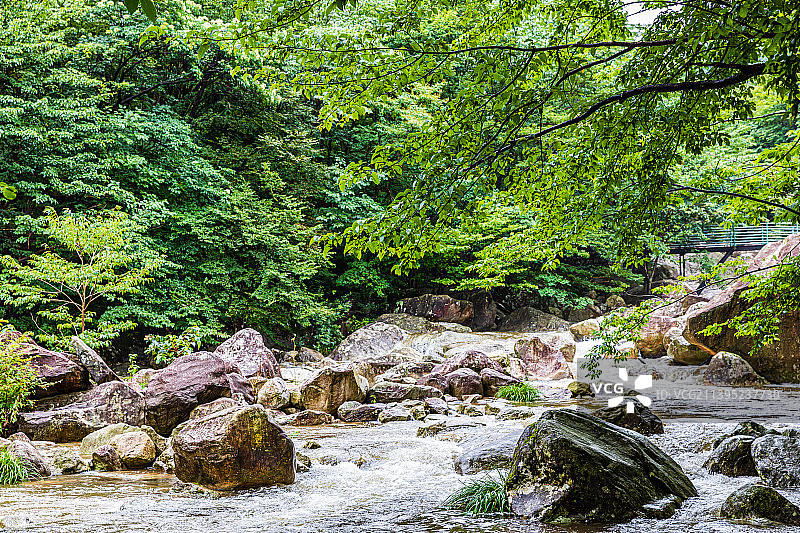 安徽六安天堂寨景区风光，白马大峡谷图片素材