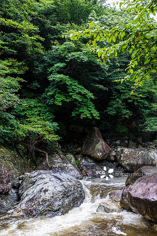 安徽六安天堂寨景区风光，白马大峡谷图片素材