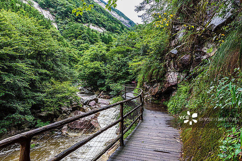 安徽六安天堂寨景区风光，白马大峡谷图片素材