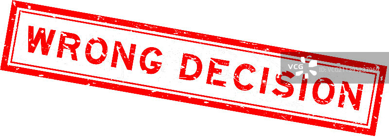 红色复古错误决定印章图片素材
